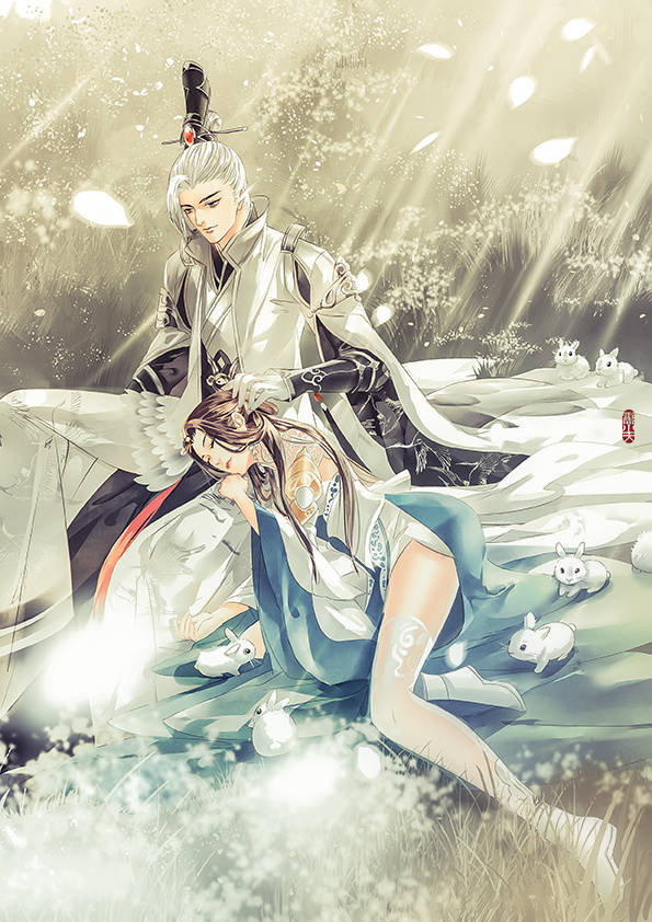 手绘古风情侣楚留香·武当&云梦画师:郭小天