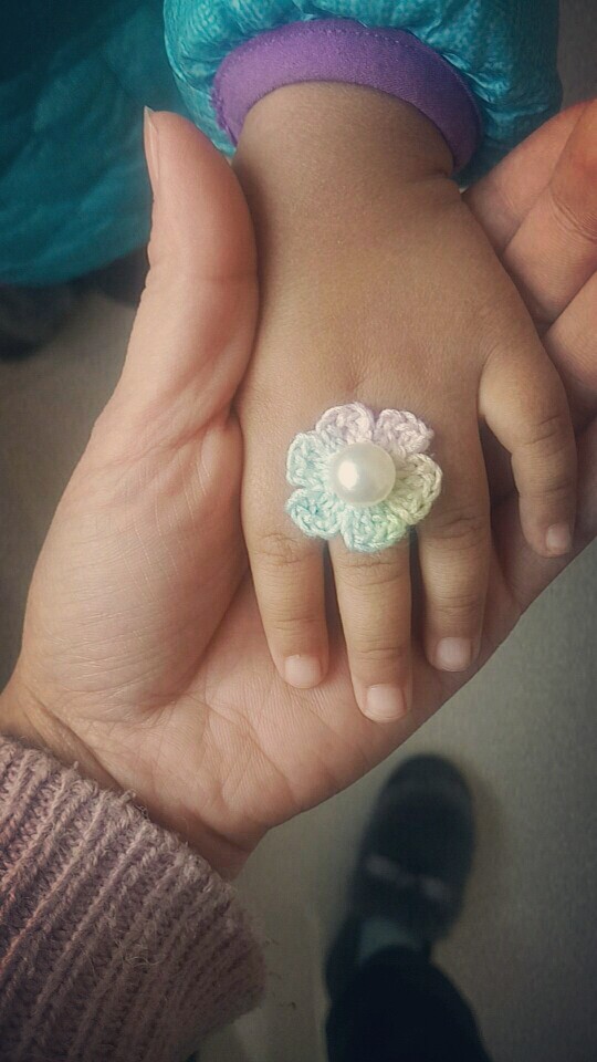 宝贝的毛线戒指