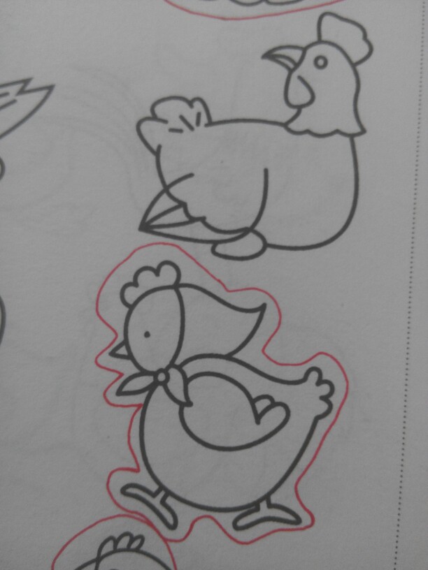 简笔画 公鸡