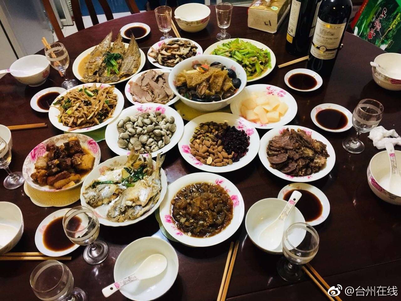 台州年夜饭图片