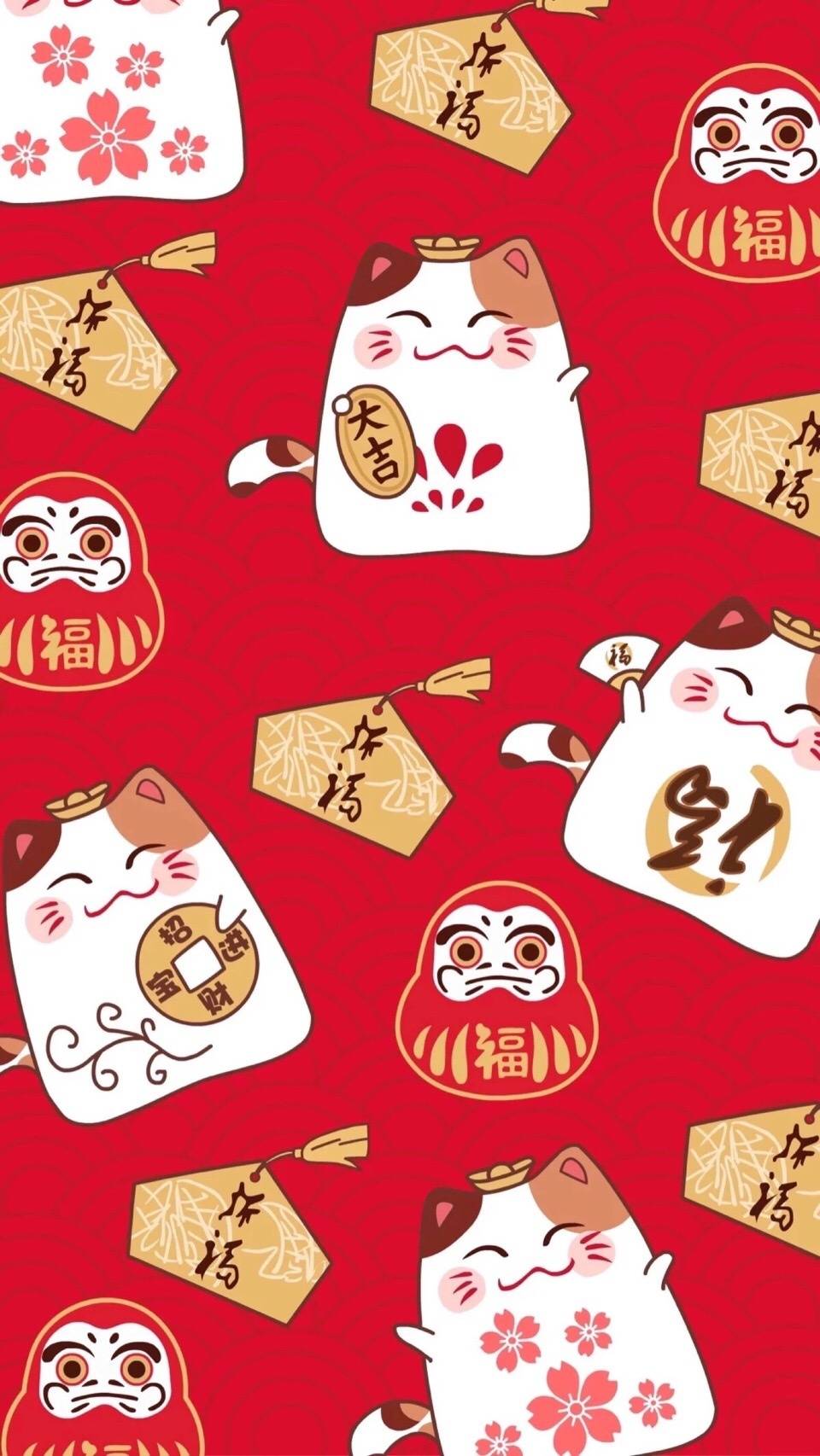 红色背景发财