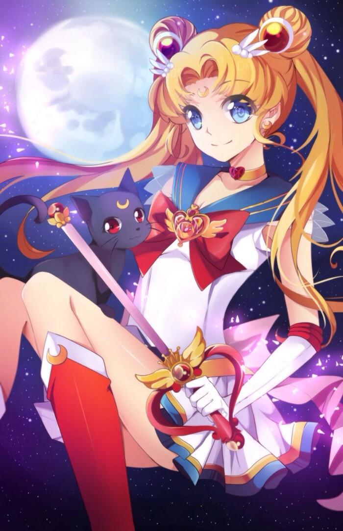 美少女战士 星月棒 壁纸 月野兔