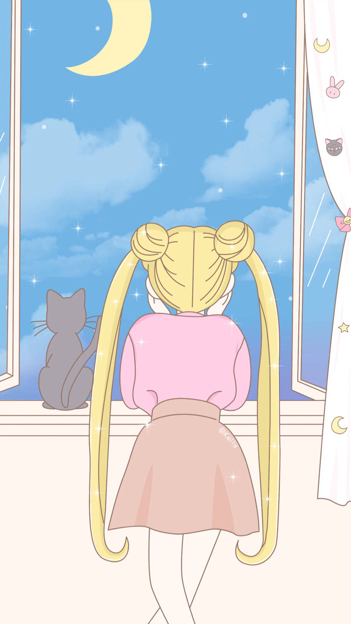 美少女战士 星月棒 壁纸 月野兔