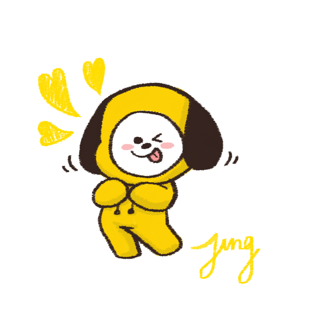 ins: jung_086 bt21 van koya rj shooky mang chimmy tata cooky