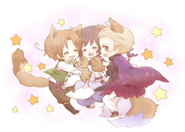 黑塔利亚#娘塔利亚#轴三#多一字#宅菊#意呆