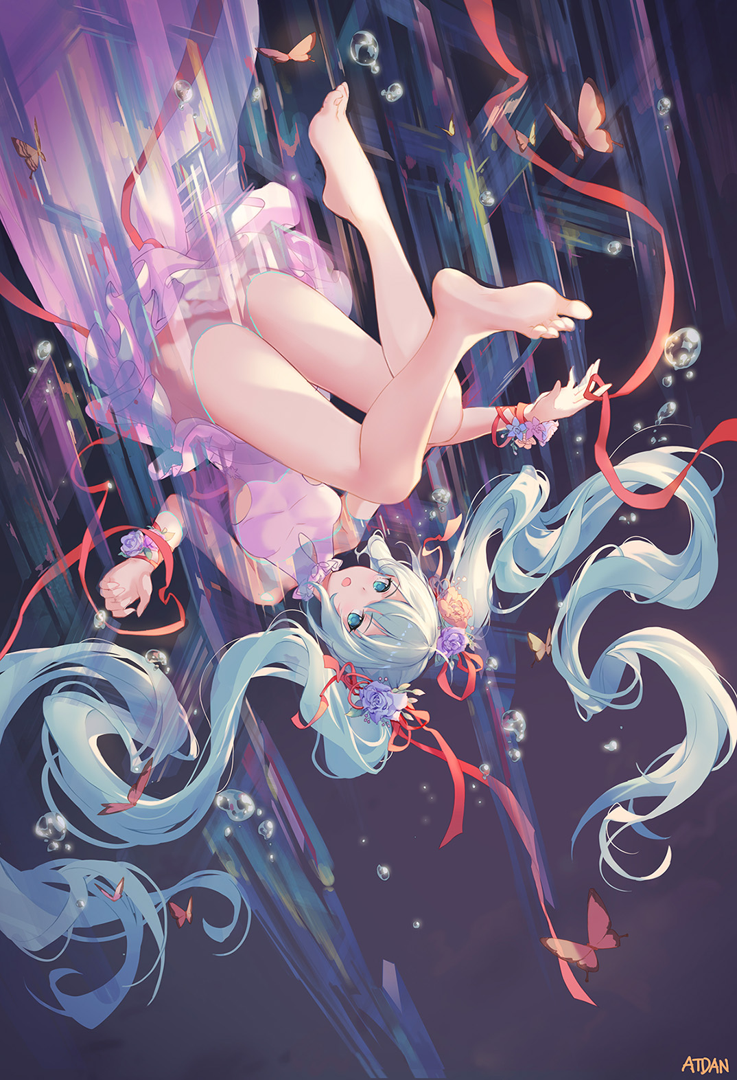 vocaloid 初音未来 绘师:atdan(pixiv id=6662895) 本作品pixiv id=