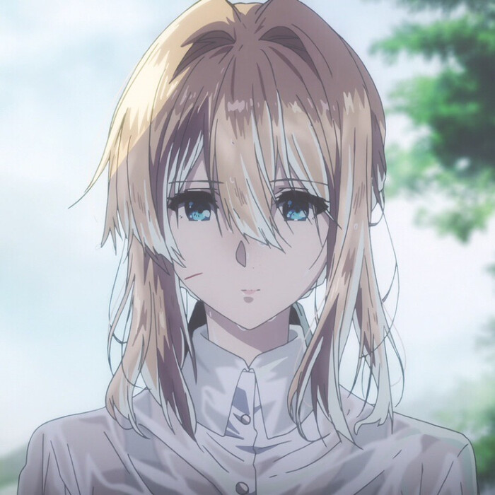 自截头像 头像 女头像 紫罗兰永恒花园