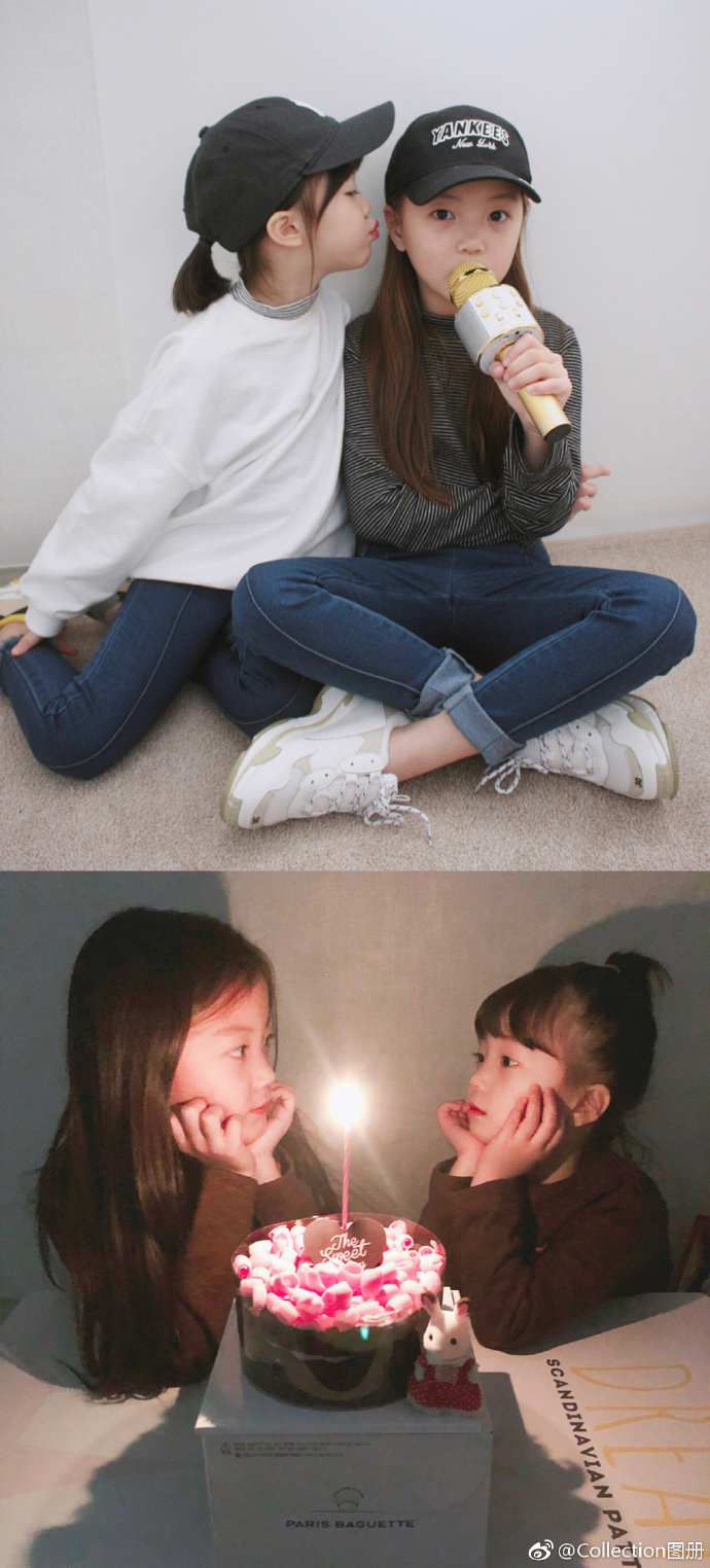 韩国一对姐妹花 金恩星&金恩夏 姐姐又美又酷 妹妹俏皮可爱 有这样一