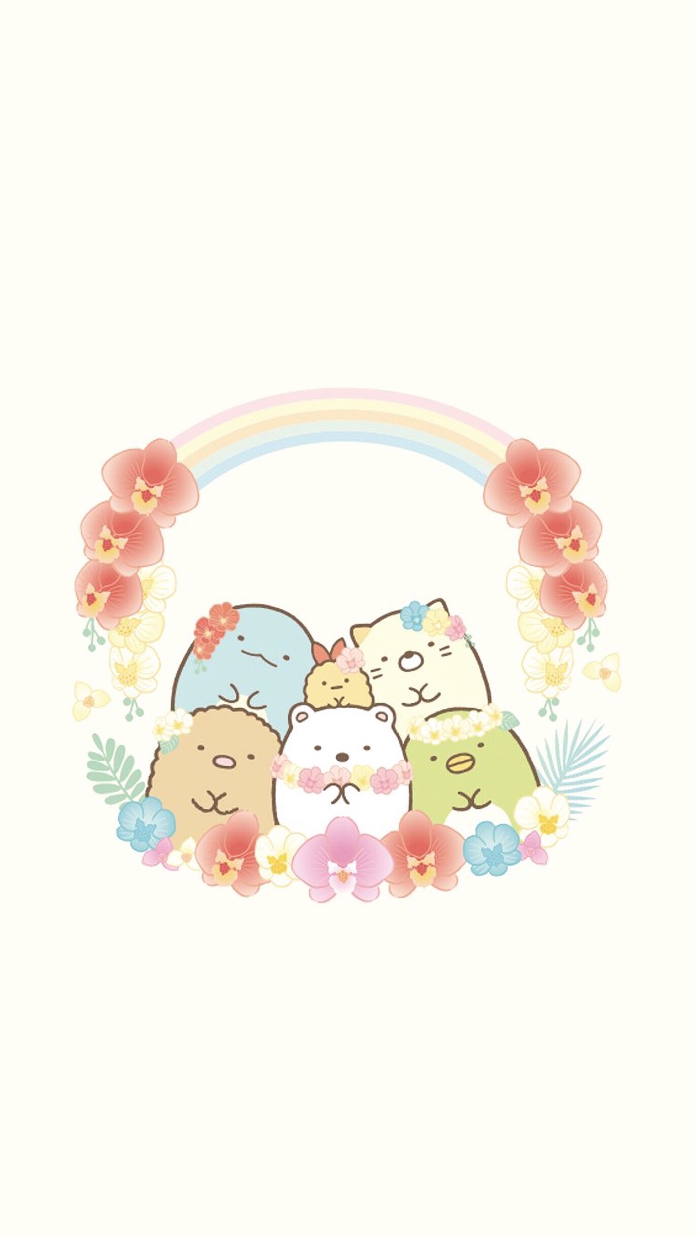 小清新 手绘 插画 软萌 森系 文艺 情侣 平铺 日韩 素材 壁纸 锁屏