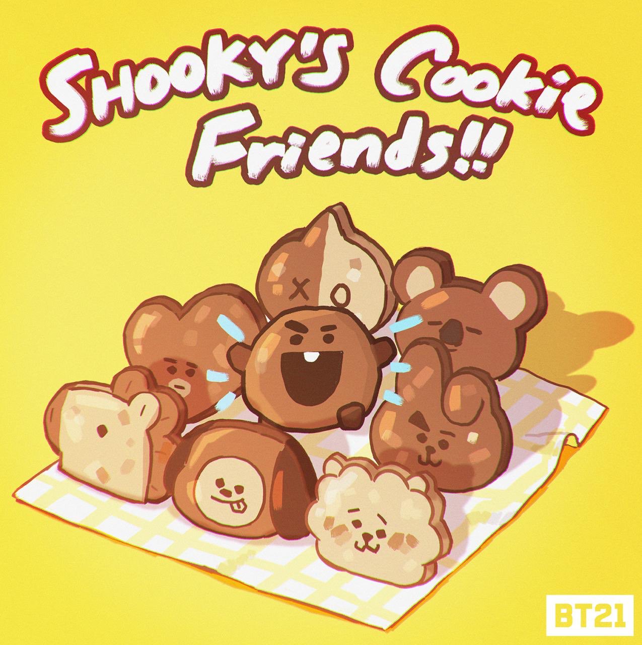 防弹少年团 bts bt21 shooky takes center