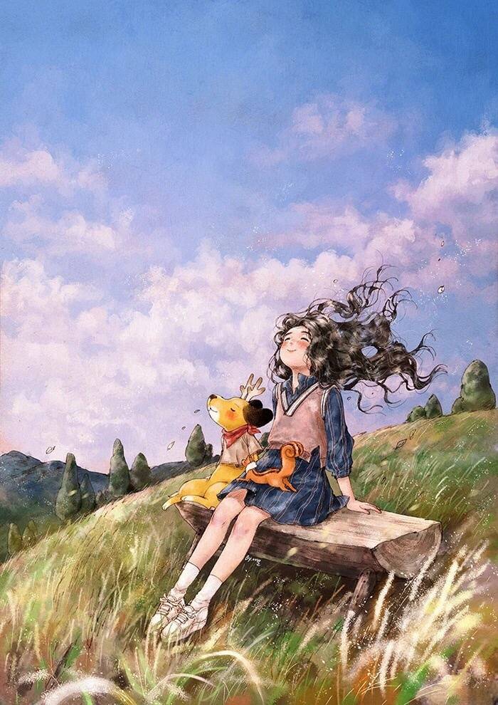 韩国插画师aeppol插画集 图源各种渠道.