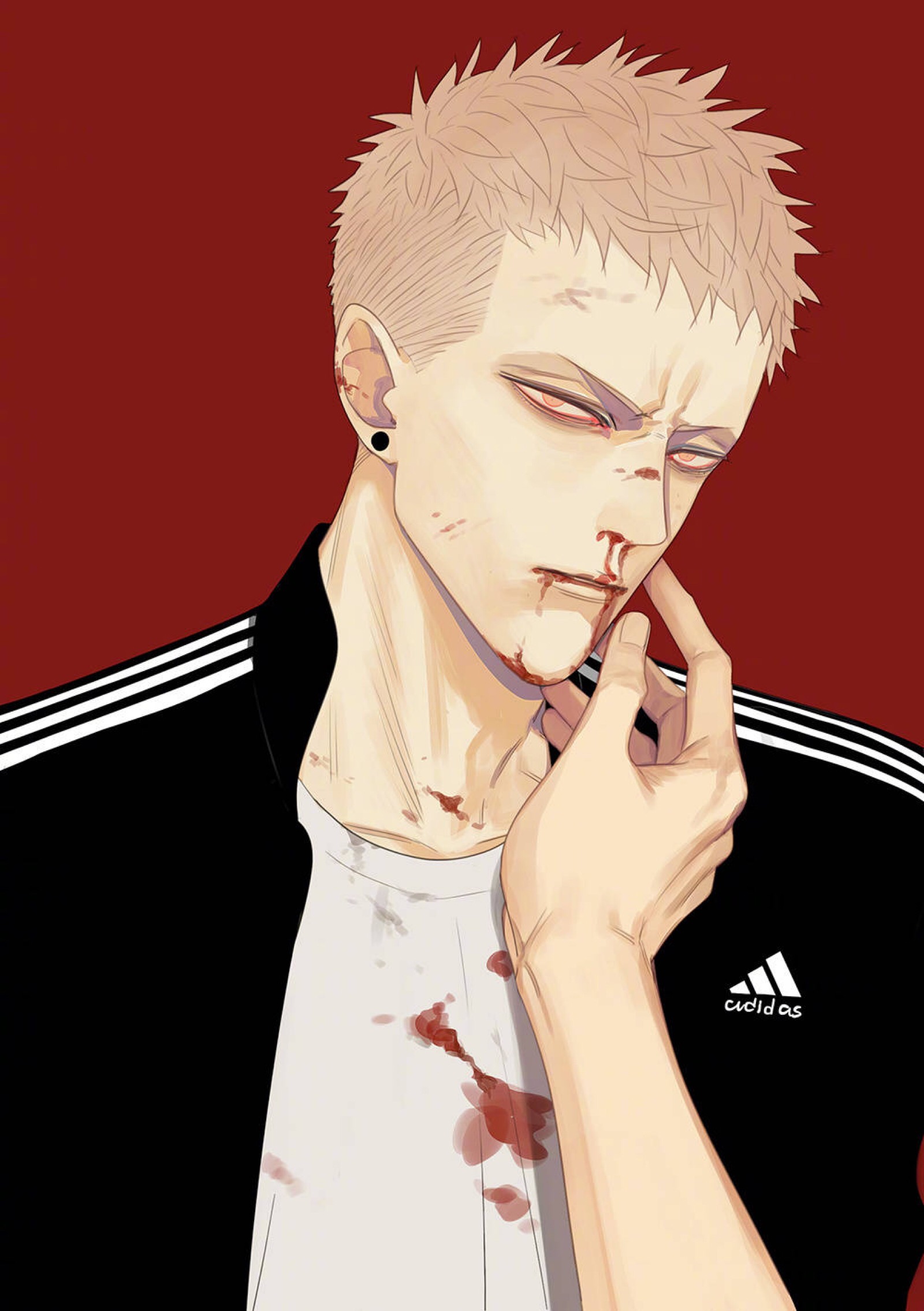 old先,贱炸,漫画,插画,动漫,男头,帅哥,bl,贺天,红毛,莫关山,蛇立