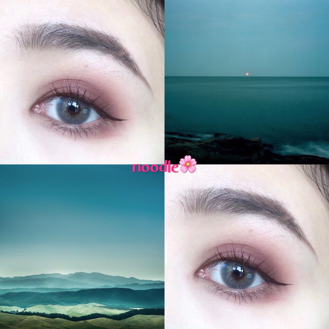 美瞳 海洋蓝
