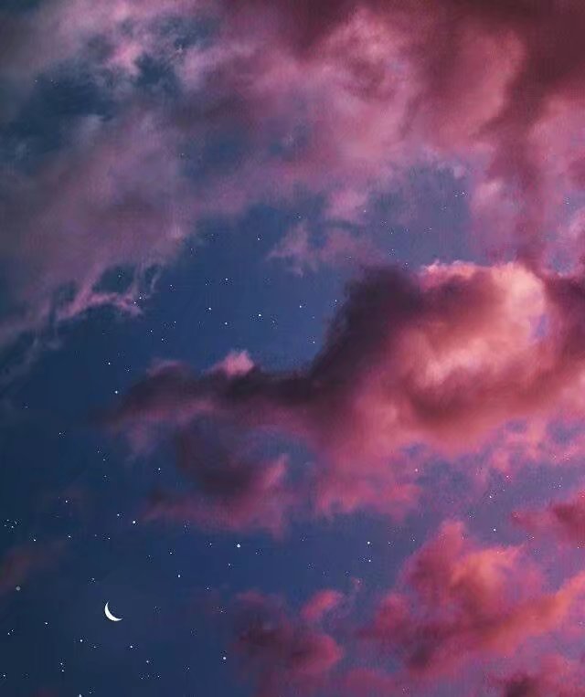浪漫的粉色夜空(ins:matialonsor)