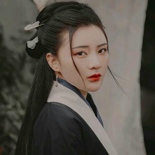 不问曲终人聚散古风头像 自截 真人古风头像 女头 小清新 古代 汉服
