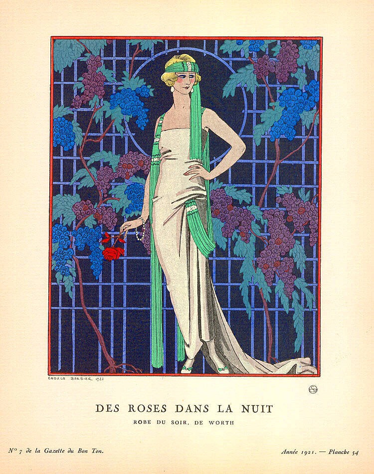 家重要的巴黎时尚杂志在那一年创刊,巴比尔成为其中两家的主要插画师