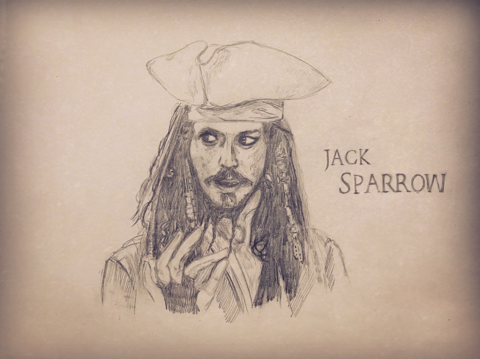 铅笔手绘 杰克船长