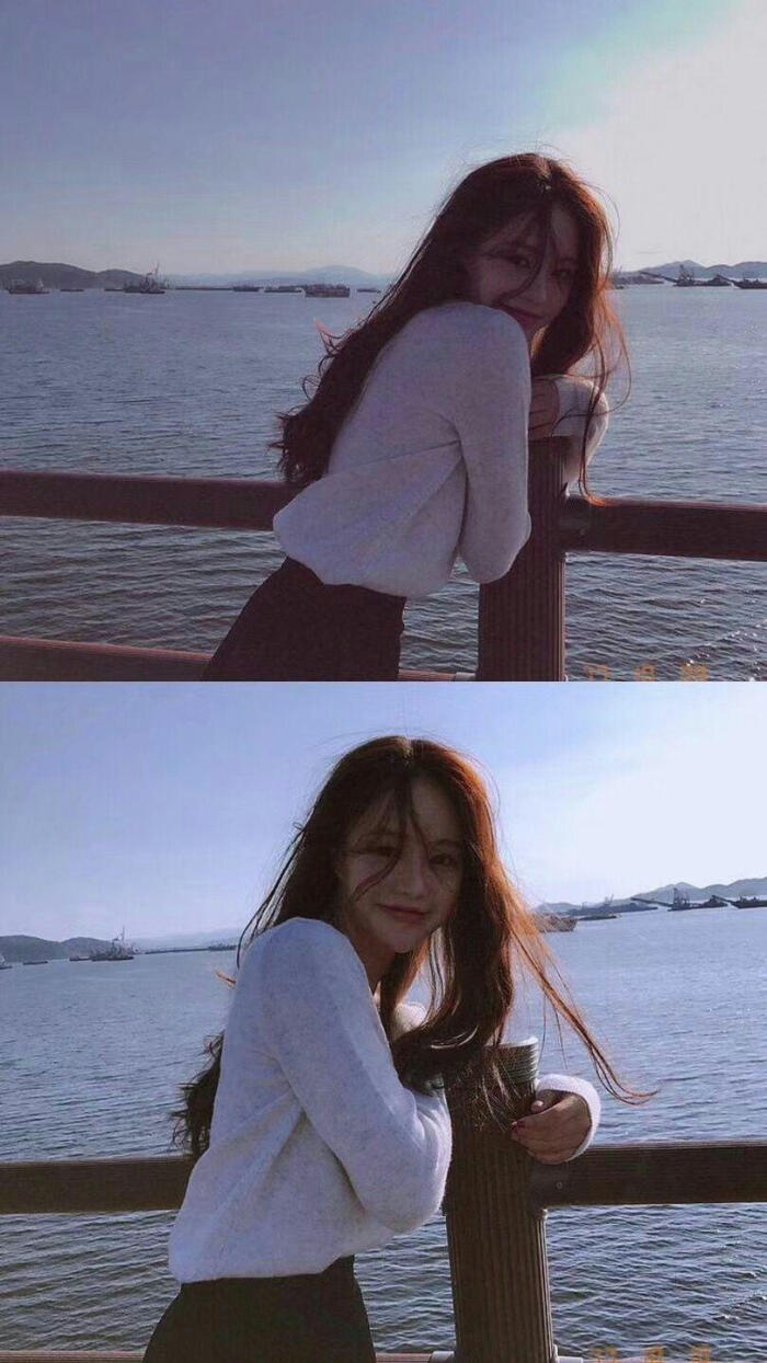 拼接女壁纸