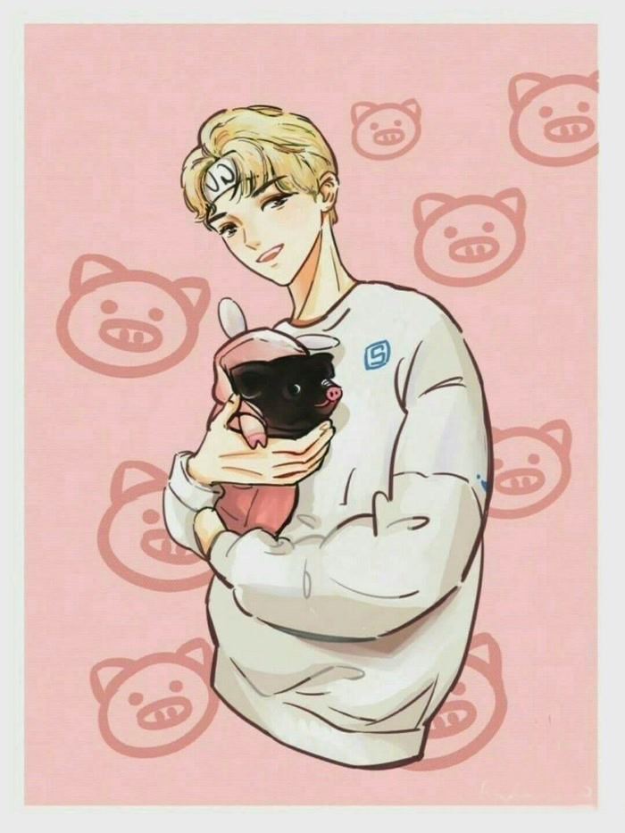 偶像练习生 仙子朱正廷 漫画 卡通人物