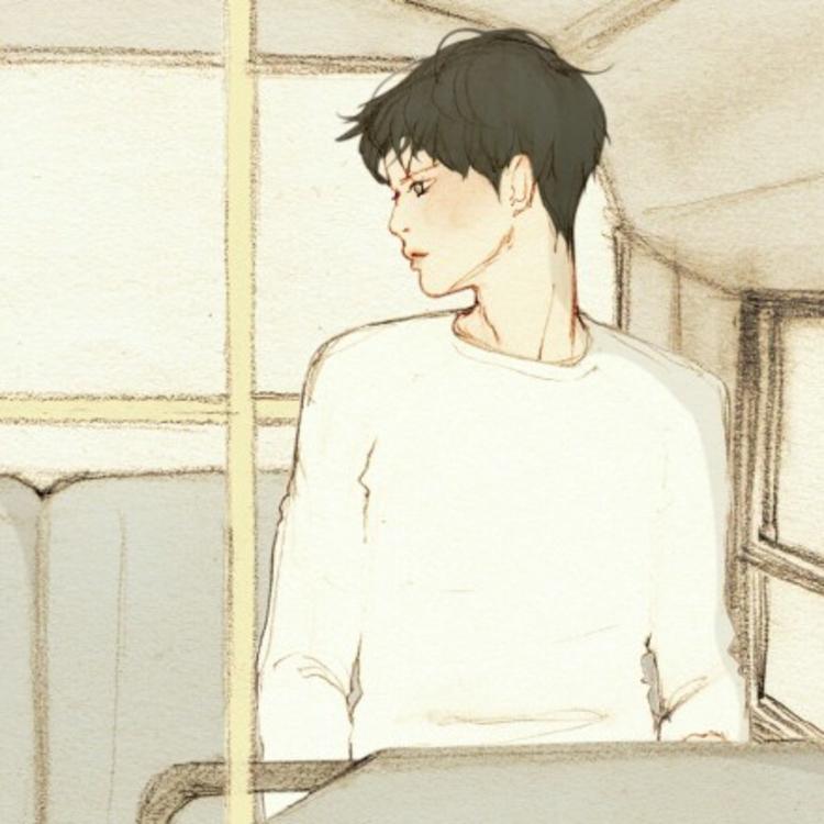 韩国插画师(salgoo)作品手绘韩系情侣头像小清新