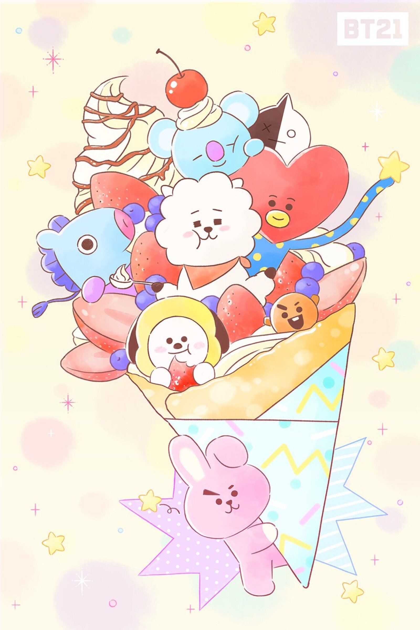 bt21手机壁纸图片