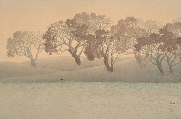 "对潇潇暮雨洒江天,一番洗清秋" | 菱田春草(1874~1911) / 日本明治