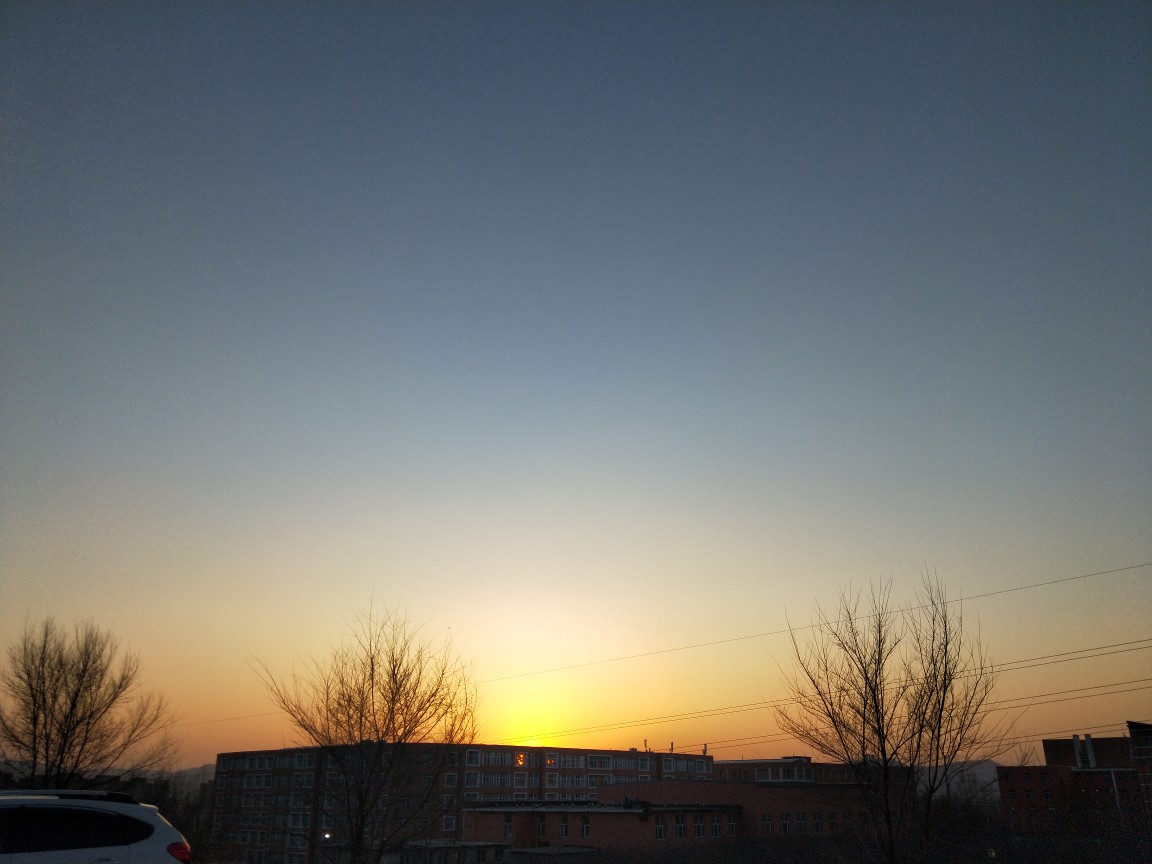 傍晚的天空