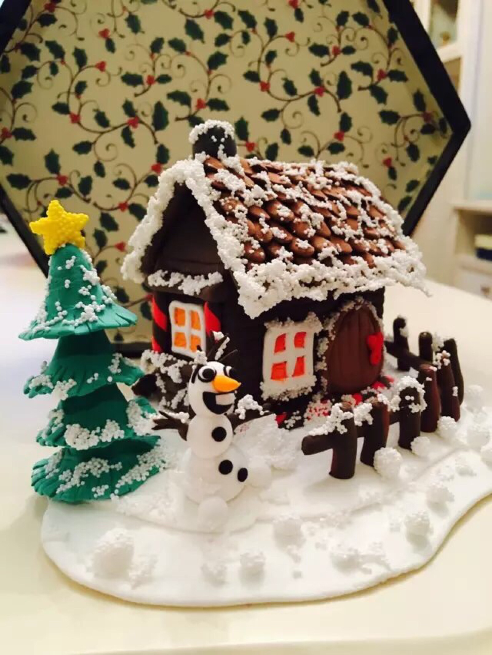 粘土姜饼屋,制作时乐趣无穷啊!