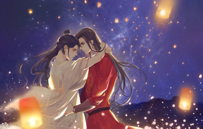 天官赐福# #花怜# 无水印 壁纸为你明灯三千,为你花开满城!