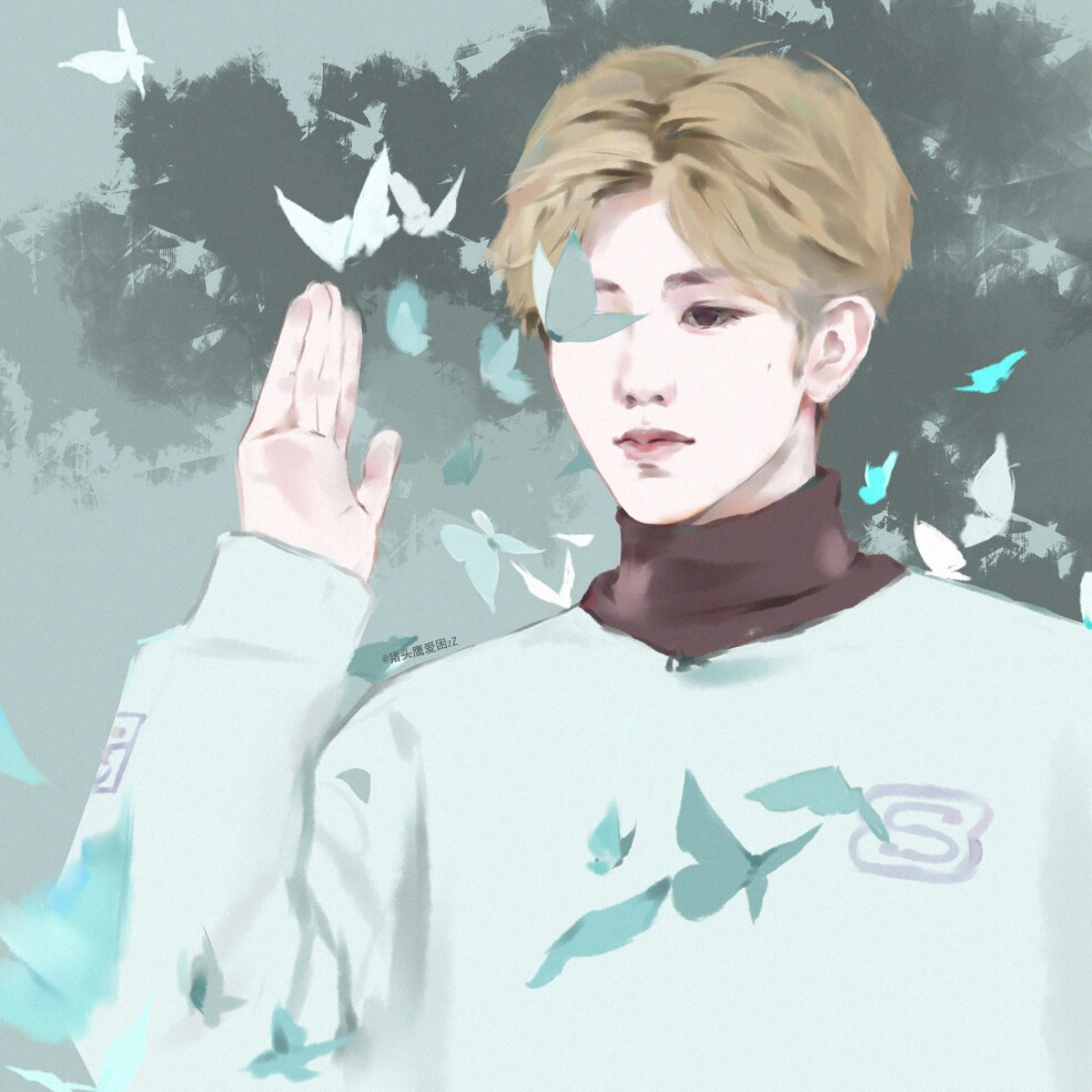 蔡徐坤|饭绘【图源微博@猪头鹰很困zz】