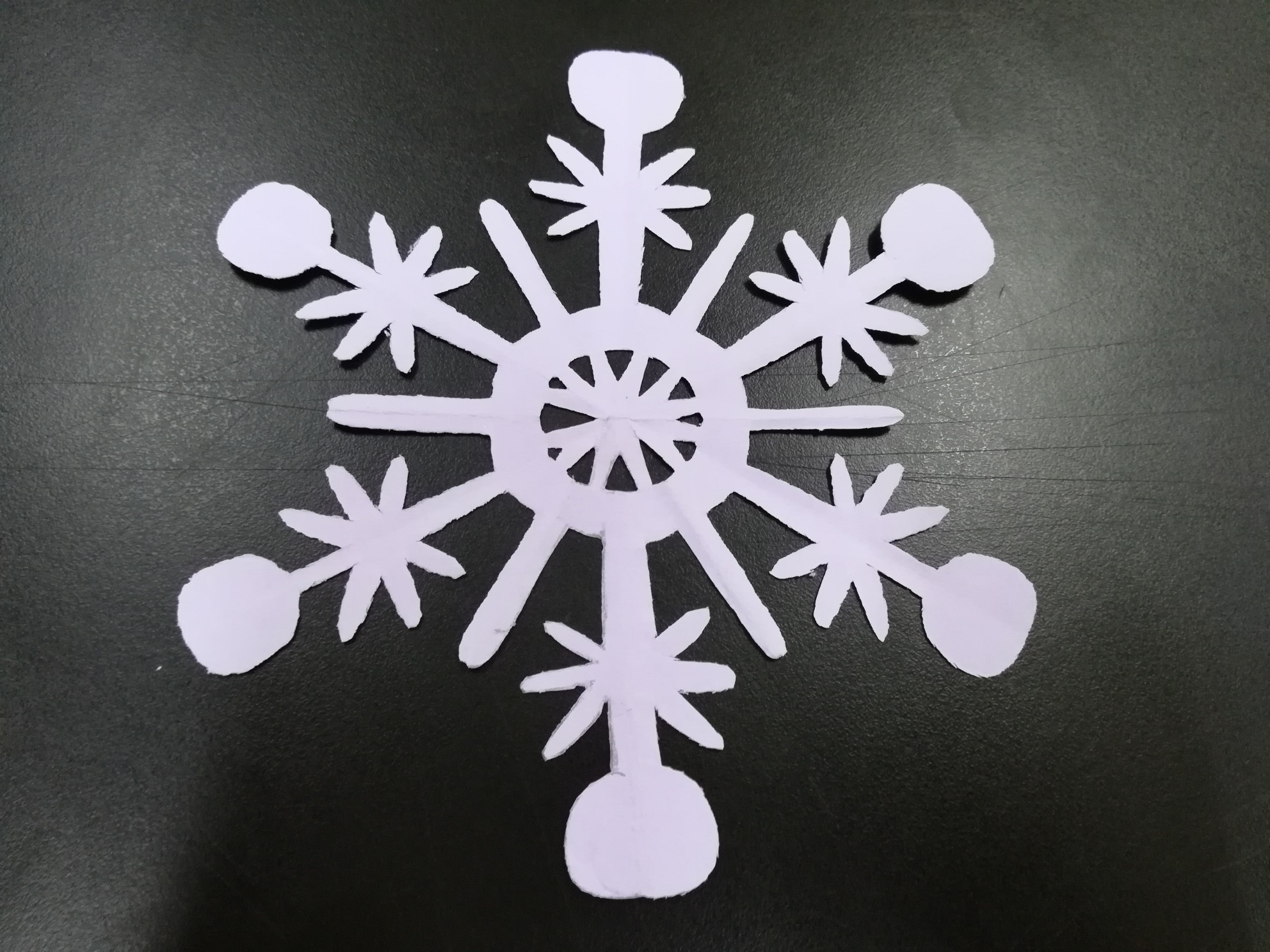 剪纸 雪花 六折剪