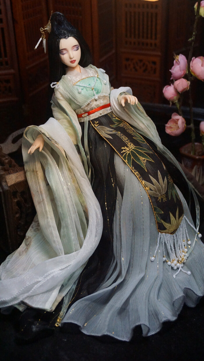 高级古装娃娃obitsu图片