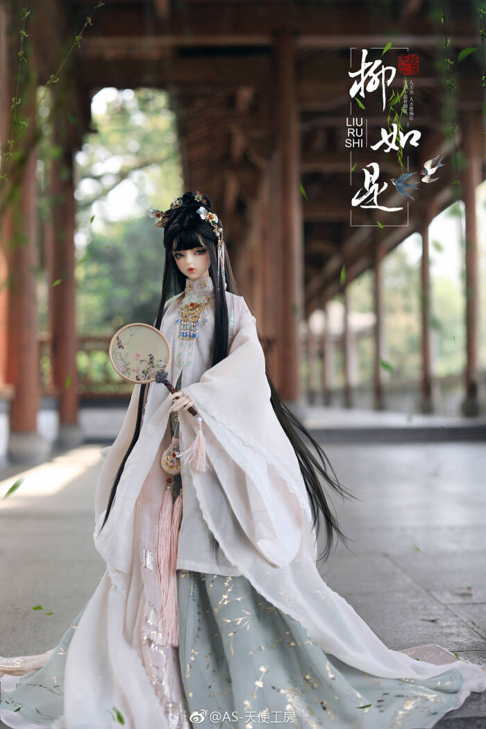 柳如是壁纸美人SD玩具BJD古风人偶男人吻戏美女娃娃图片
