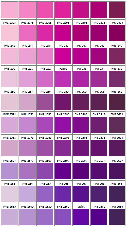 紫色潘通色卡号图片