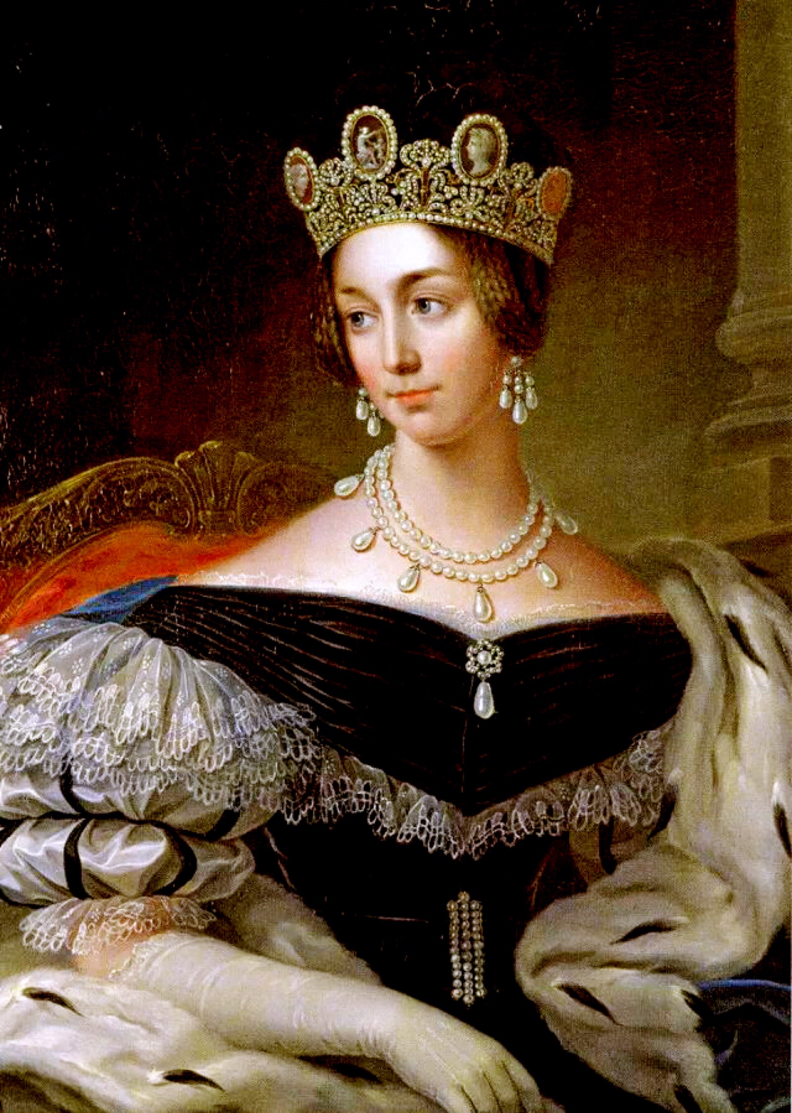 1823年,约瑟芬远赴瑞典,与不久后将登基为王的奥斯卡一世结婚,瑞典