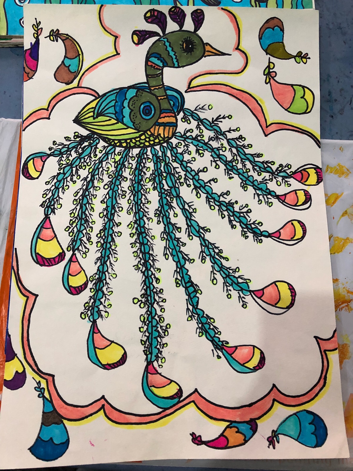 水彩笔 儿童画