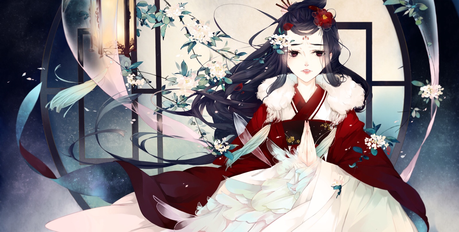 古风 二次元 图源pixiv