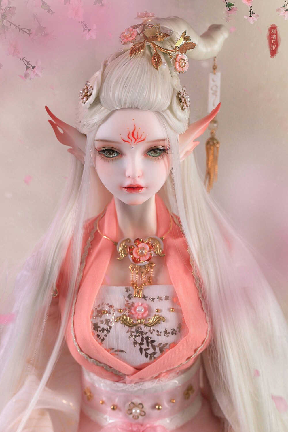 司花之神-兮若古风美人sd娃娃bjd现实人偶娃娃萌物龙魂玩具社图片阿狸人形的壁纸图片