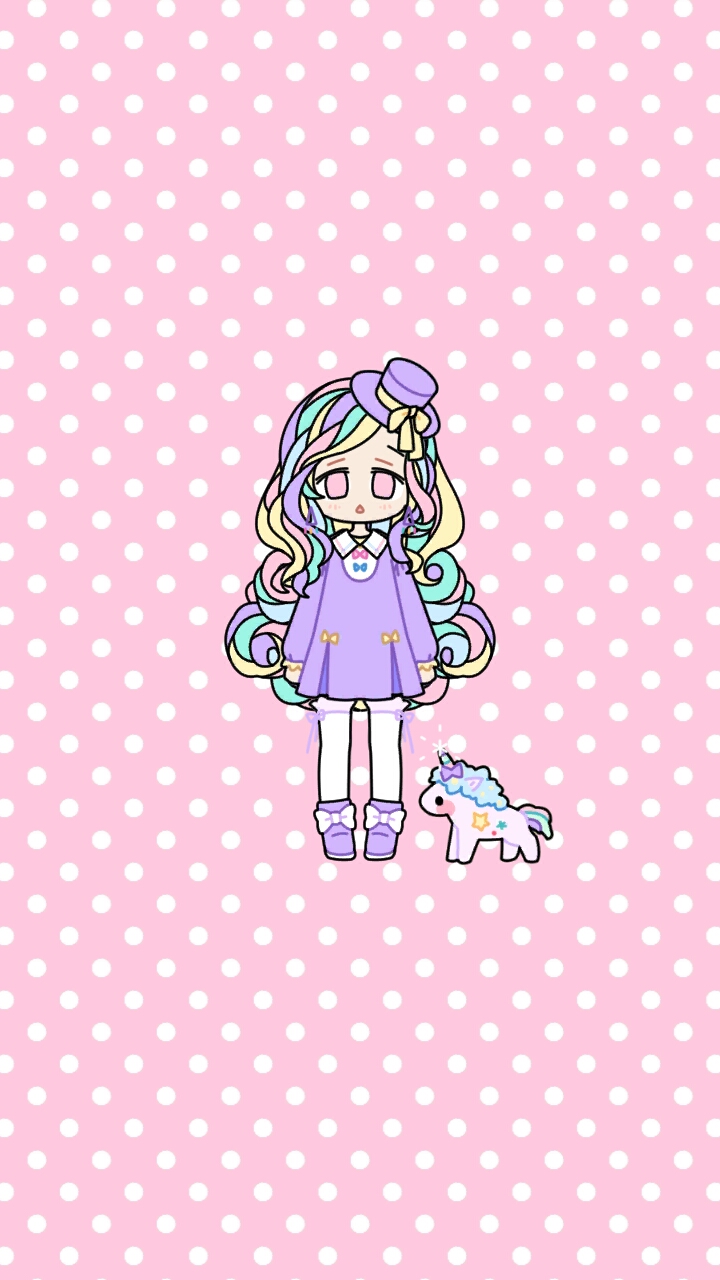 少女心壁纸 粉色 可爱 粉彩女孩
