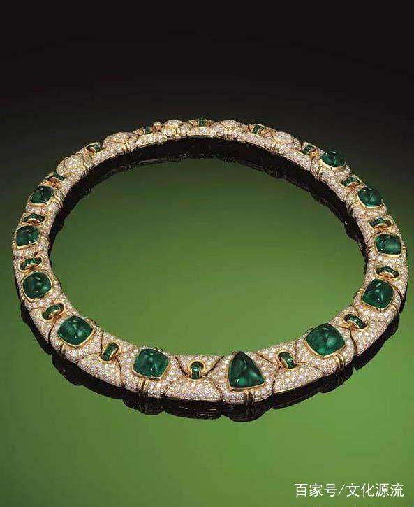 bulgari(宝格丽)设计祖母绿及钻石项链,香港佳士得2018年春季拍卖会