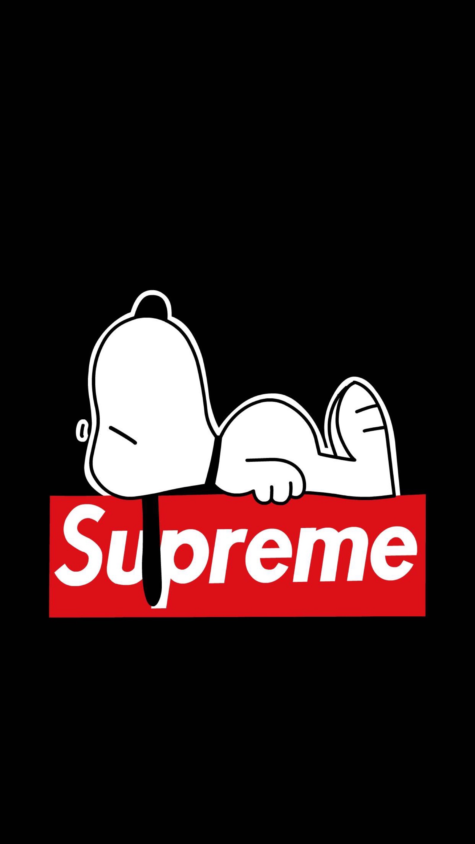 史努比 supreme壁纸