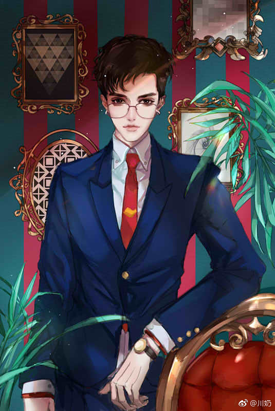 吴亦凡 kris 明星壁纸 男神帅哥 手绘漫画 素描卡通 人物头像 插画