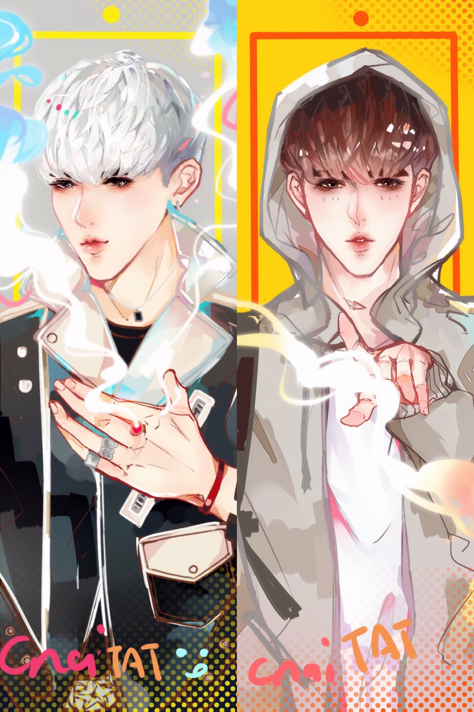 吴亦凡 kris 明星壁纸 男神帅哥 手绘漫画 素描卡通 人物头像 插画