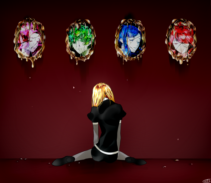 宝石之国 黄钻石 伊尔洛心疼大哥. 画师=4(1)5 https://www.pixiv.