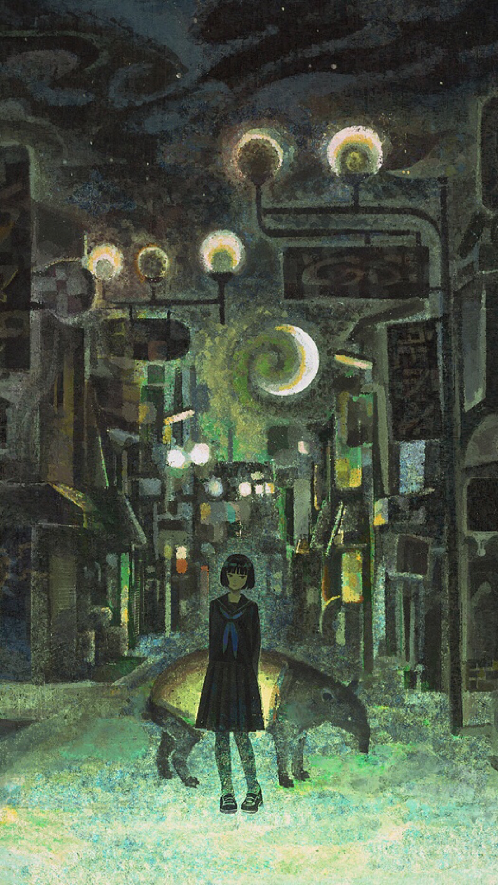 来自日本插画师 jun kumaori.