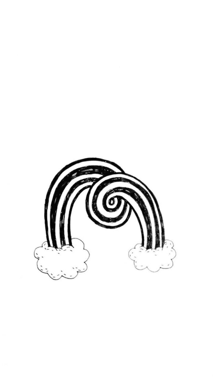 手帐,黑白壁纸,插画