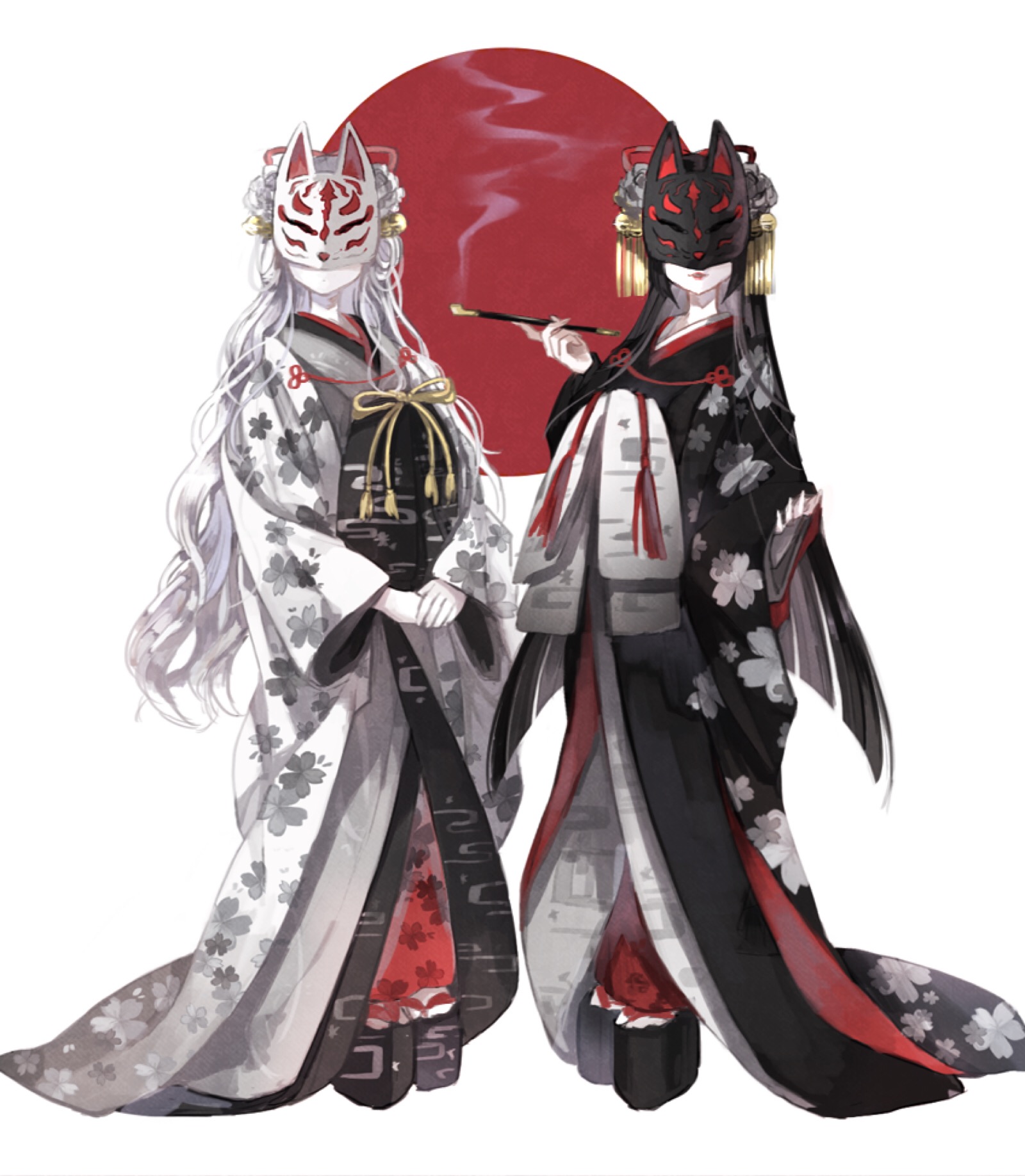 和服美人 二次元 pixiv