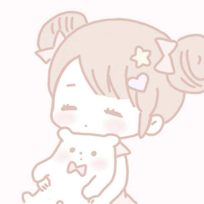by杉杉 软妹 头像 可爱 手绘 粉 自描 少女