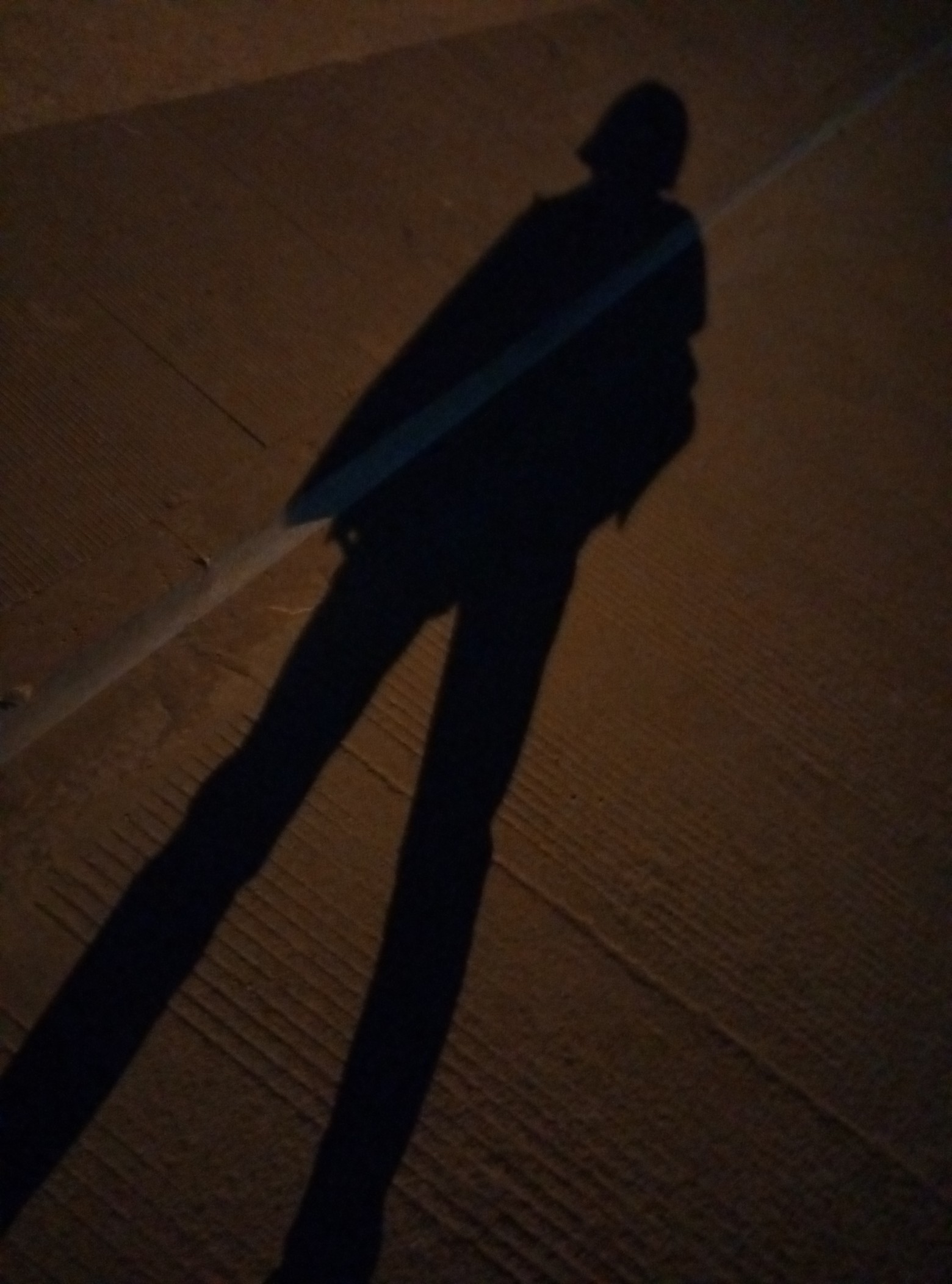 影子图片一个人黑夜图片