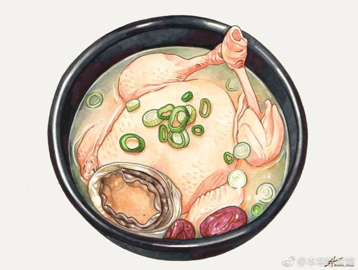 手绘美食